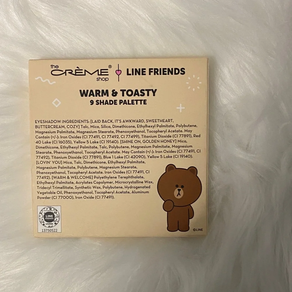The Crème Shop Line Friends Warm & Toasty Eyeshadow Palette